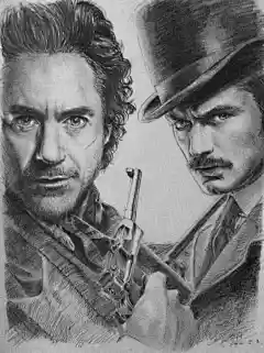 脱线木偶  的插画 大侦探福尔摩斯2海报