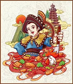 【绘画素材】少数民族服饰 民俗手绘插画
#插画艺术##头号博主说##今天穿什么# ​​​​