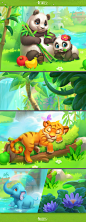 Wildscapes (Playrix) splash art : Splash screen made for Wildscapes mobile game by Playrix.