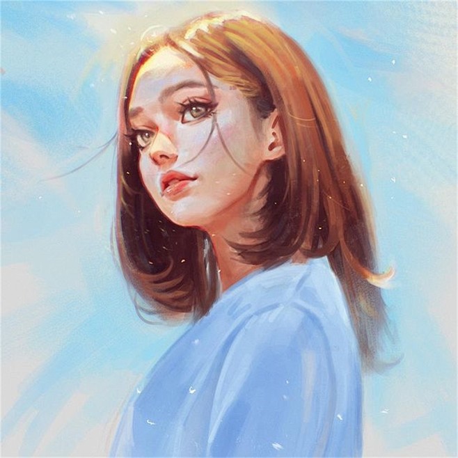 14张光影氛围超强的人物插画