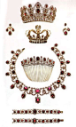 Marie Louis Ruby and Diamond Parure. Nitot 1810