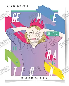 女性插画 【酷图网】插画,美容,护肤品,美女,女性,化妆品,面膜,眼睛,植物,绿叶,绿草,人物,漫画