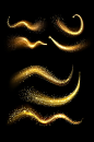 金色光束闪光矢量元素-众图网