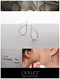 丹麦设计师【Aino】纯手工925银“Power”系列耳环-对线条的完美表现，设计师不仅追求造型的优美更为注重佩戴的舒适度，是每个拥有者都为赞叹的~