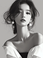 简约黑白高级感女头 - 小红书