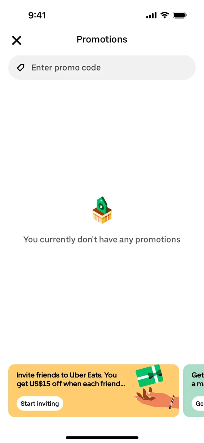 Uber Eats Promotions...