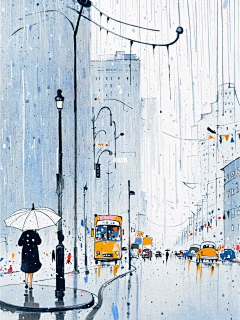 aqbyyj采集到画-风景 / 场景 / 建筑