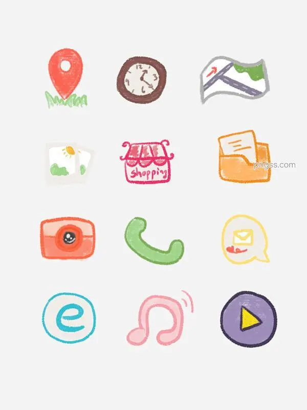手绘可爱手机图标icon素材元素图片大小1024x1369px 图片尺寸576.88 KB 来自PNG搜索网 pngss.com 免费免扣 ...