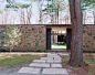 Eliot Noyes, entrance to his beautiful family house in New Canaan, Connecticut, 1954: 