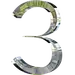 水晶玻璃透明数字倒计时321