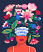 Flowers Fragrance bloom perfume pattern Illustrator Digital Art  ILLUSTRATION  women