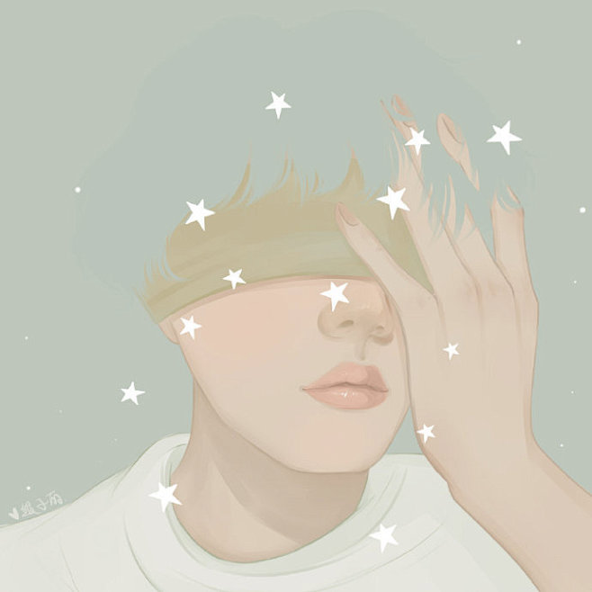 一张男生头像有星星