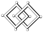 玉鼎翻香，红炉叠胜——中国古代叠胜纹样【图】 : 叠胜，也称“方胜 ”，是一种由两个菱形压角相叠而成的几何纹样。古时于春日或其他节日，剪制胜形图案作为装饰。方胜纹有同心吉祥之意，象征无穷无尽的美好与吉祥。由于方胜是由两个菱形压角相叠又称为同心方胜，表示心连心，象征男女之间坚贞的爱情，又象征同心就能协力，事业成功昌盛的含义，多用于建筑、石刻、染织、刺绣等。胜本是中国古代妇女戴的一种首饰，《山海经&#;183西山经》：“玉山，是西王母所居地也。西王母...