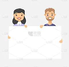 男女角色同板。卡通风格的人物图标。孤立的个人头像。平面插图男人和女人的脸。手绘矢量画女孩和男孩肖像