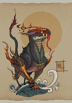 山海经-花瓣网|陪你做生活的设计师 | 山海经异兽录:峳峳,相繇,计蒙