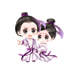 九狸采集到Q版＆古代免扣人物