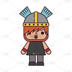 一个电子游戏战士的化身