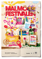 Malmö Festival 2013 : Paper theme for the 2013 identity of Malmö Festival. Hand-made, tangible and very very colourful!