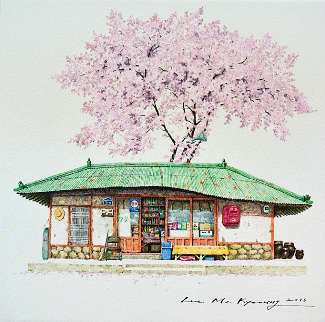 来自韩国插画家Me Kyeoung Le...