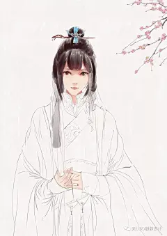 游戏/动漫人物造型专业手绘技法（古风篇)_服饰 : 服装款式、色彩、图案等都呈现出前所未有的崭新局面，而这一时期的女子服装，可谓是中国服装中最为精彩的篇章，其冠服之丰美华丽，妆饰之奇异纷繁，令人目不暇接。 襦裙服是汉族女子服饰中非常基础的一种款式，即女子上…