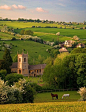 Village of Naunton, in the Windrush valley, Gloucestershire, England.