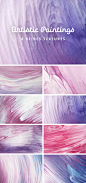 免费 背景纹理 | 粉紫肌理高分辨率绘画装饰纸 