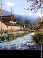 农村河道石头景观图