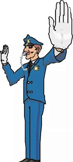 手绘吹哨子指挥交通的警察插画|交警|警察|卡通画|卡通人物|卡通人物图片|卡通形象|漫画人物|人物素材|人物图片|矢量人物|矢量素材|手绘