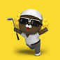 Kakao Friends Screen Golf : Kakao Friends character animation for T-up VISION 2 screen golf