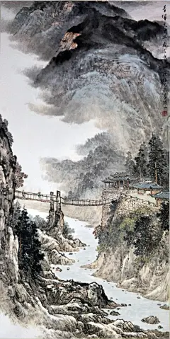 著名山水画家——关福元作品欣赏_中国画研究院