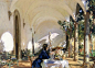 John Singer Sargent. Breakfast in the Loggia, 1910.: 