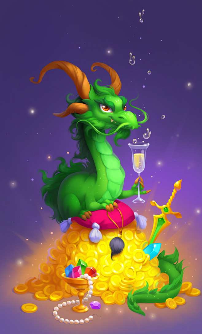 New Year's dragon 