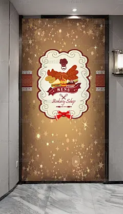 面包行西餐厅工装玄关