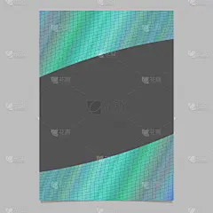 抽象彩色梯度网格宣传册模板背景设计-矢量传单图形