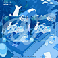 W❣#BLUE#莫名觉得有1.....像正方形手幅？？？？