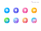 Color icon设计图-美叶