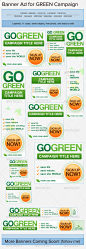 Go Green Banner Ads - GraphicRiver Item for Sale