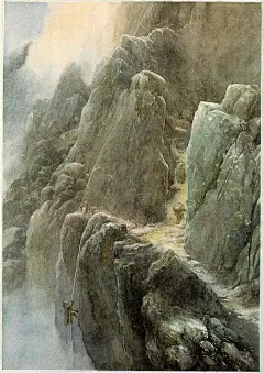 奇幻插画大师Alan.Lee画集霍比特人及魔戒插画合集（二）