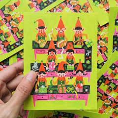 mini谢采集到圣诞插图