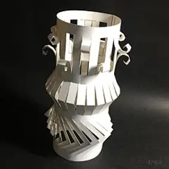 包邮秒发！成品图纸圆柱体模型立体构成折纸3D 纸雕美术教具展示-淘宝网