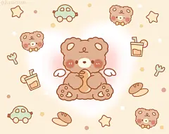 卡通可爱小动物平板壁纸cr：是谁偷吃了奶酪