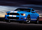ford mustang in blue wallpaper