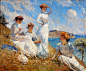 弗兰克·W·本森(Frank Weston Benson)是美国著名的印象派画家，也是美国早期印象派核心组织“十人画会”的成员。受莫奈的影响，本森很擅长于捕捉反射光，注重细节的表达，创作理想化的人物及风景。他笔下的人物优雅迷人，却又有着鲜活的生命力，反映了20世纪初充满活力的美国社会。 ​​​​