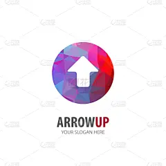 商务,品牌名称,箭头符号,正下方视角,极简构图,分离着色,概念,沟通,设计