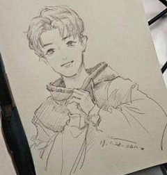 冬天的鸢尾花采集到绘画