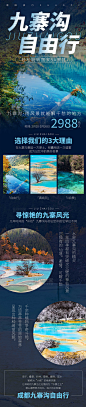九寨沟自由行旅游旅行旅行社旅游项目推广营销长图