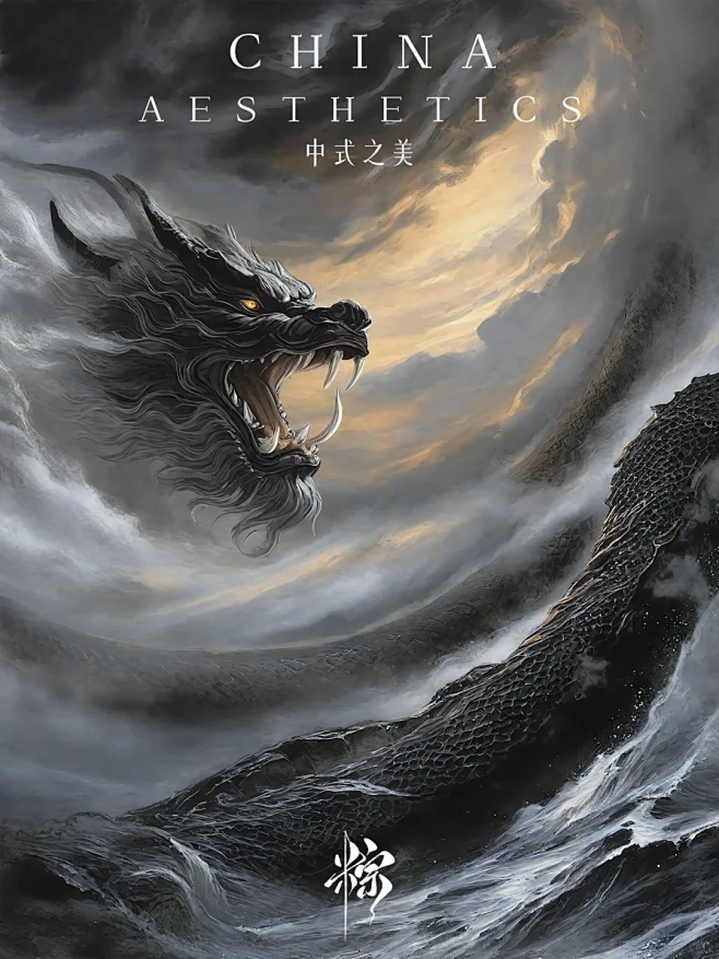 中式之美｜“墨海龙吟” - 小红书-花瓣网