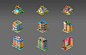 Game objects, Playrix Games : Game objects by Playrix Games on ArtStation.