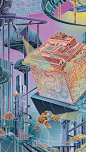 发布的第100个作品，多谢大家支持。_bs百宝箱__插画师作品_涂鸦王国gracg.com