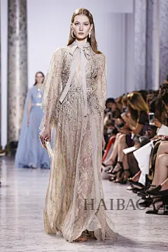 异域璀璨的流金岁月！艾莉·萨博 (Elie Saab) 2017春夏高级定制秀，海报网带你亲临2017春夏高定时装周